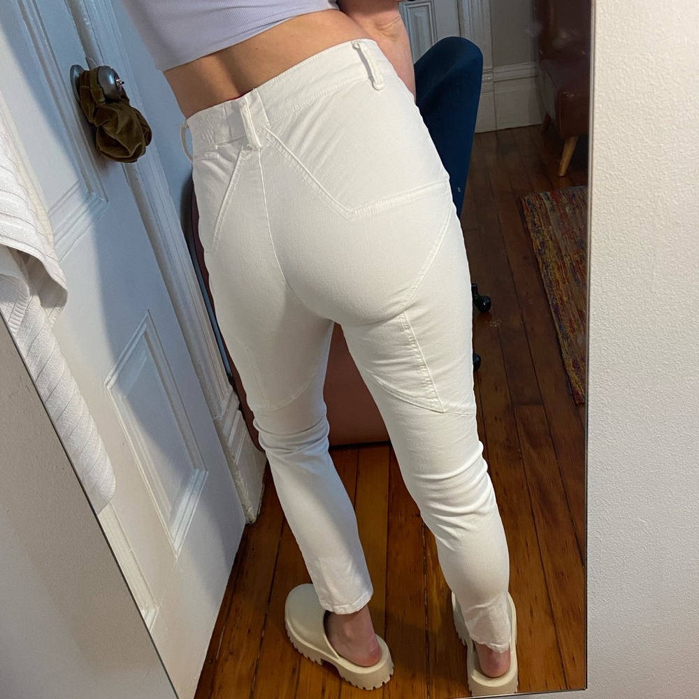 Revice white denim pants